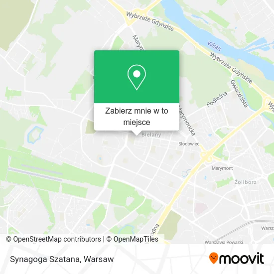 Mapa Synagoga Szatana