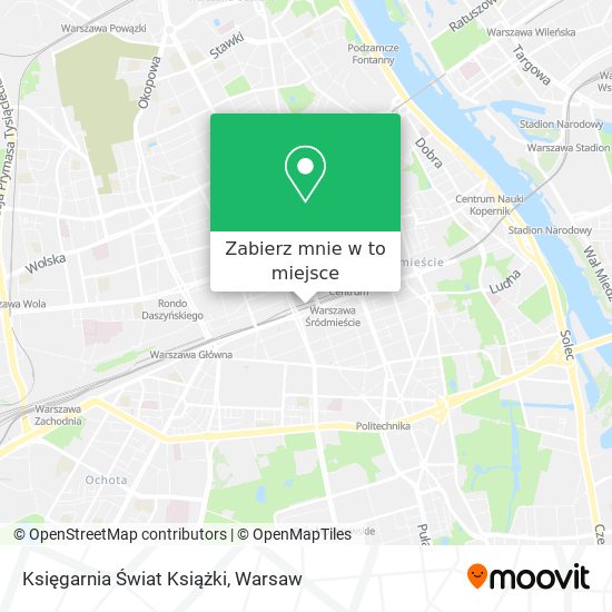 Mapa Księgarnia  Świat Książki