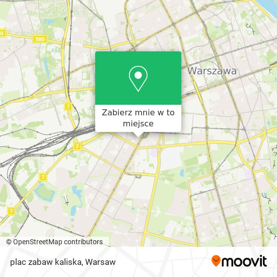 Mapa plac zabaw kaliska