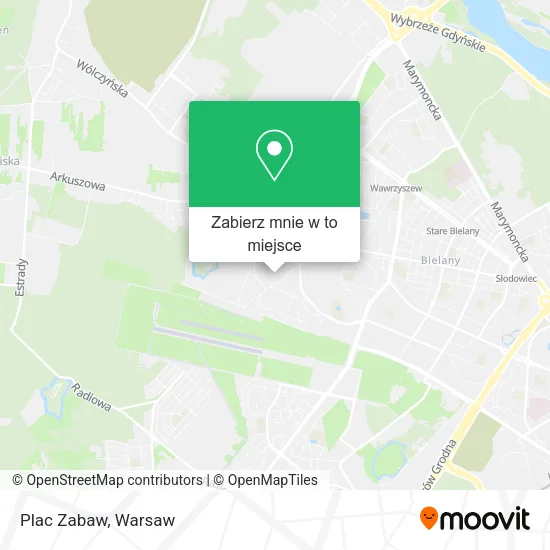 Mapa Plac Zabaw