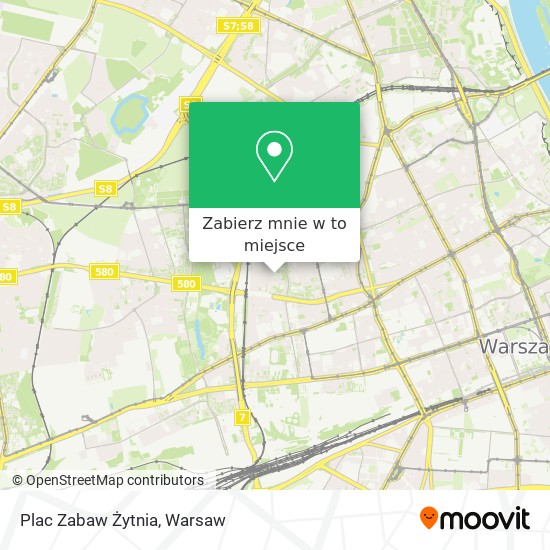 Mapa Plac Zabaw Żytnia