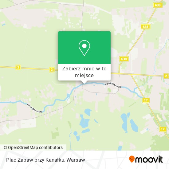 Mapa Plac Zabaw przy Kanałku