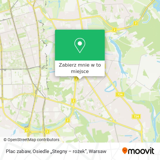 Mapa Plac zabaw, Osiedle „Stegny – rożek”