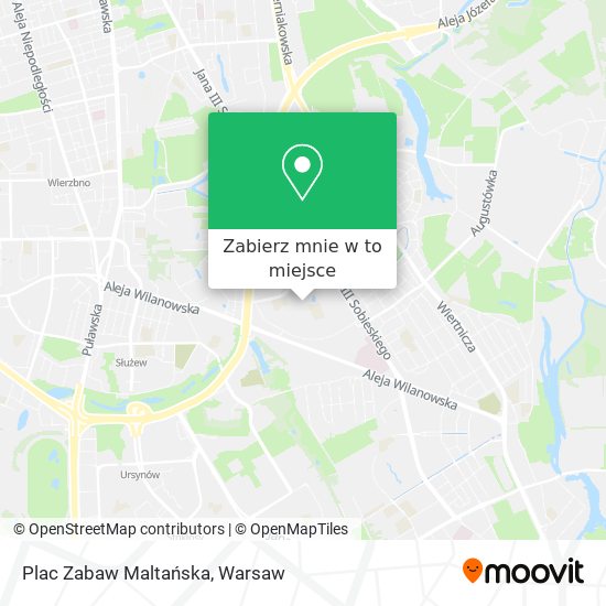 Mapa Plac Zabaw Maltańska