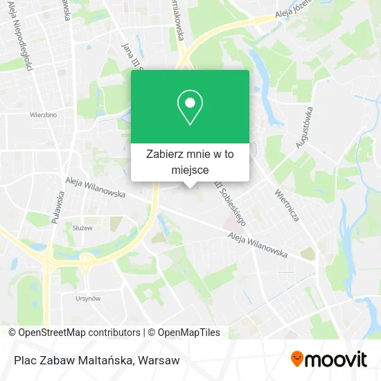 Mapa Plac Zabaw Maltańska