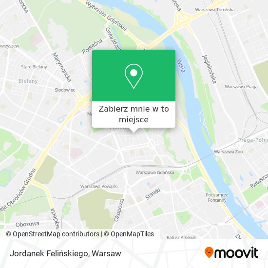 Mapa Jordanek Felińskiego