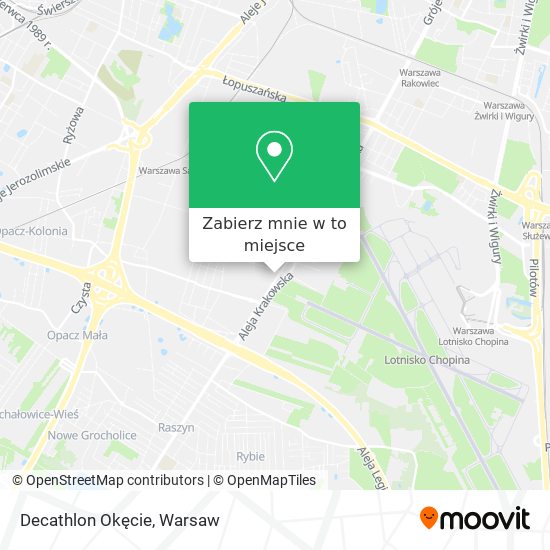 Mapa Decathlon Okęcie