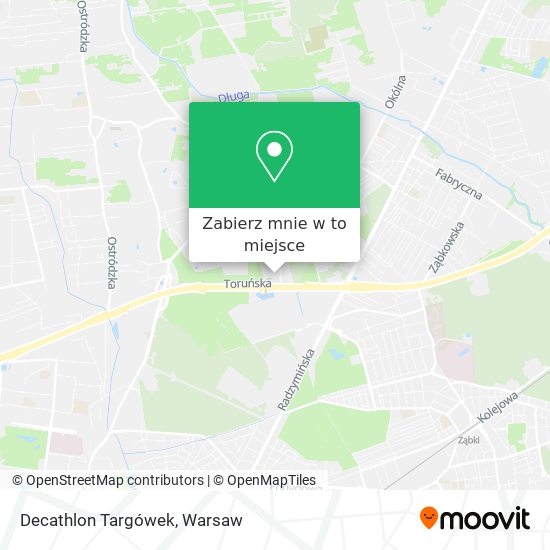 Mapa Decathlon Targówek