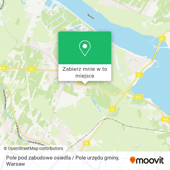 Mapa Pole pod zabudowe osiedla / Pole urzędu gminy