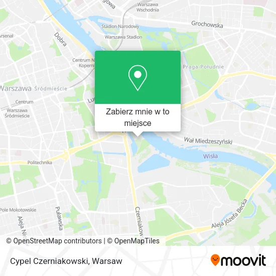 Mapa Cypel Czerniakowski