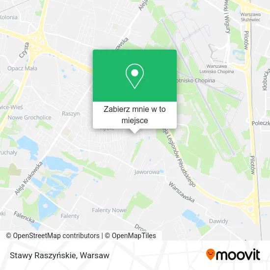 Mapa Stawy Raszyńskie