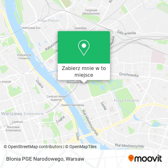 Mapa Błonia PGE Narodowego