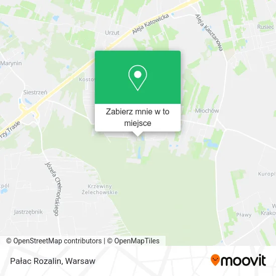 Mapa Pałac Rozalin