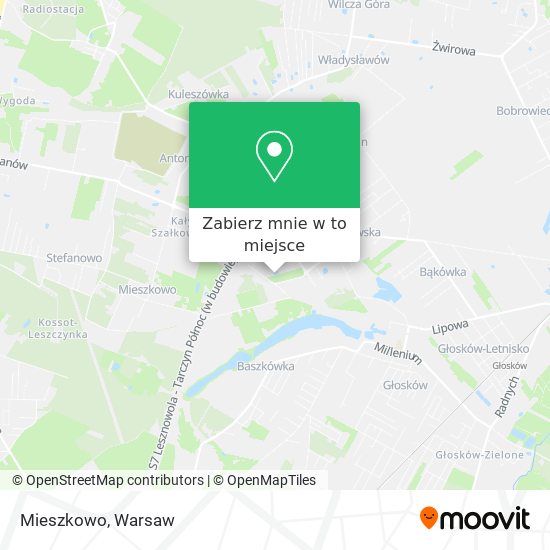 Mapa Mieszkowo