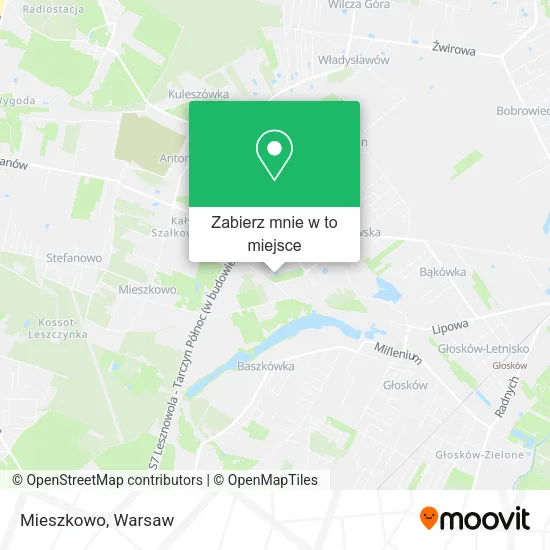 Mapa Mieszkowo