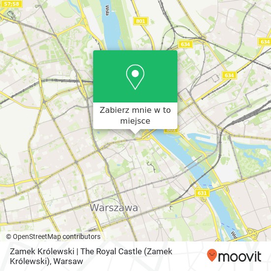 Mapa Zamek Królewski | The Royal Castle