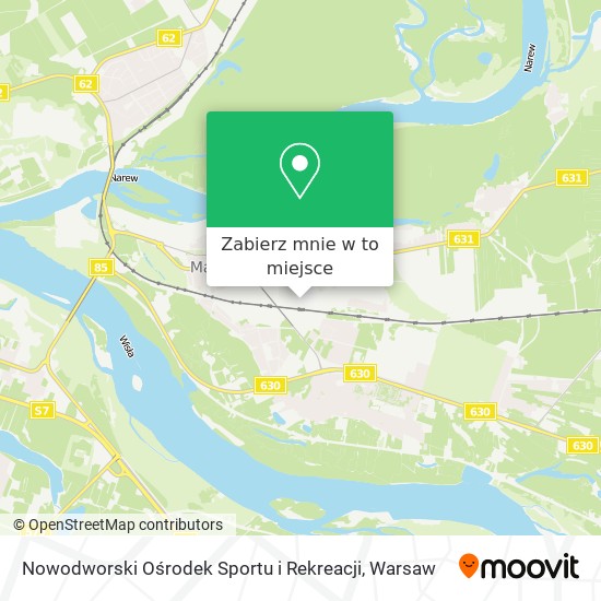 Mapa Nowodworski Ośrodek Sportu i Rekreacji