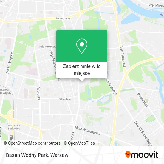 Mapa Basen Wodny Park