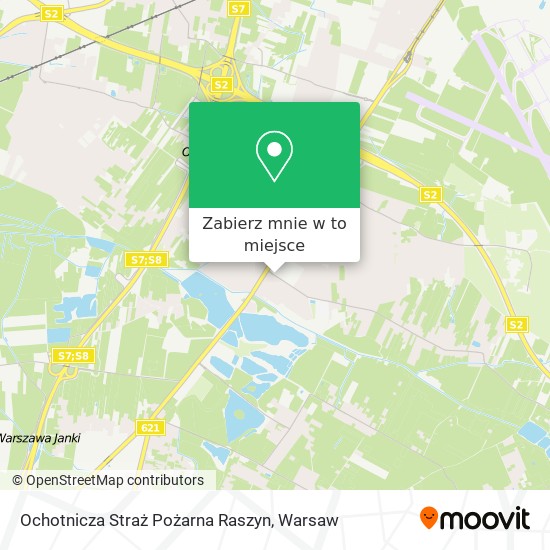 Mapa Ochotnicza Straż Pożarna Raszyn