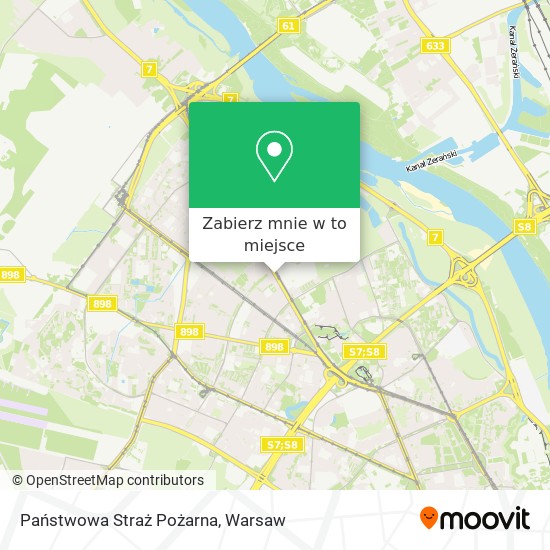 Mapa Państwowa Straż Pożarna