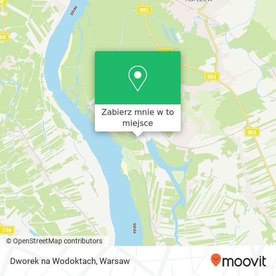 Mapa Dworek na Wodoktach