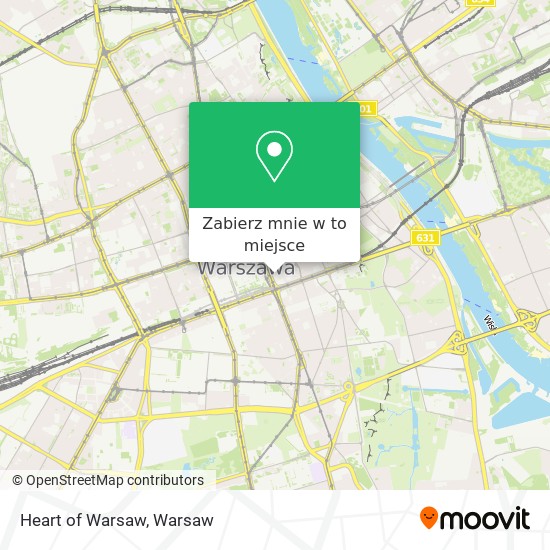 Mapa Heart of Warsaw