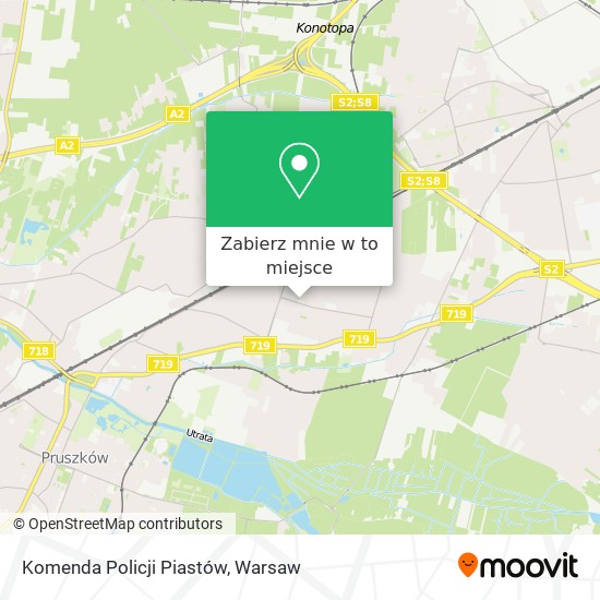 Mapa Komenda Policji Piastów