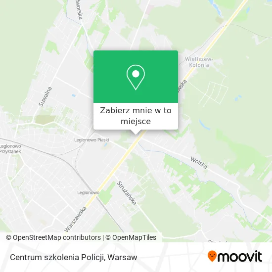 Mapa Centrum szkolenia Policji