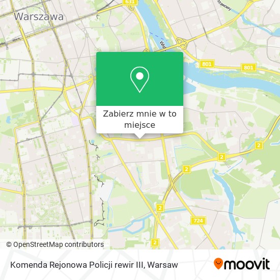 Mapa Komenda Rejonowa Policji rewir III