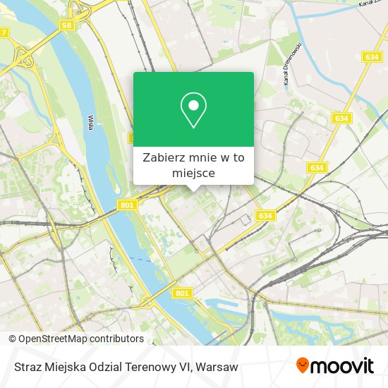 Mapa Straz Miejska Odzial Terenowy VI