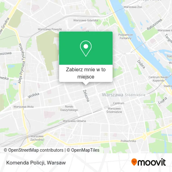 Mapa Komenda Policji