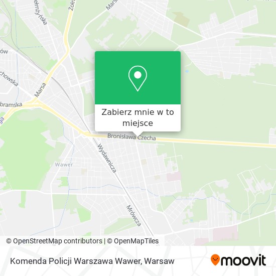 Mapa Komenda Policji Warszawa Wawer