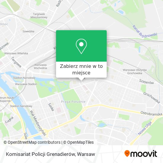 Mapa Komisariat Policji Grenadierów