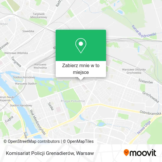 Mapa Komisariat Policji Grenadierów