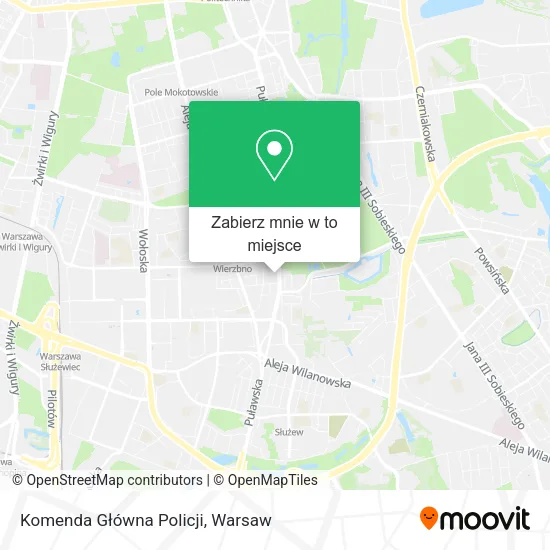 Mapa Komenda Główna Policji