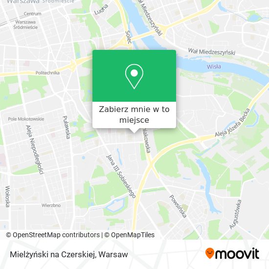 Mapa Mielżyński na Czerskiej