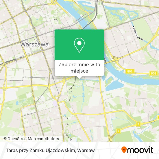 Mapa Taras przy Zamku Ujazdowskim