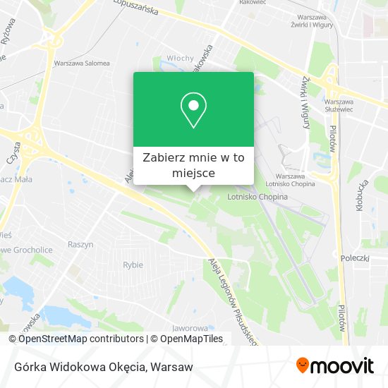 Mapa Górka Widokowa Okęcia