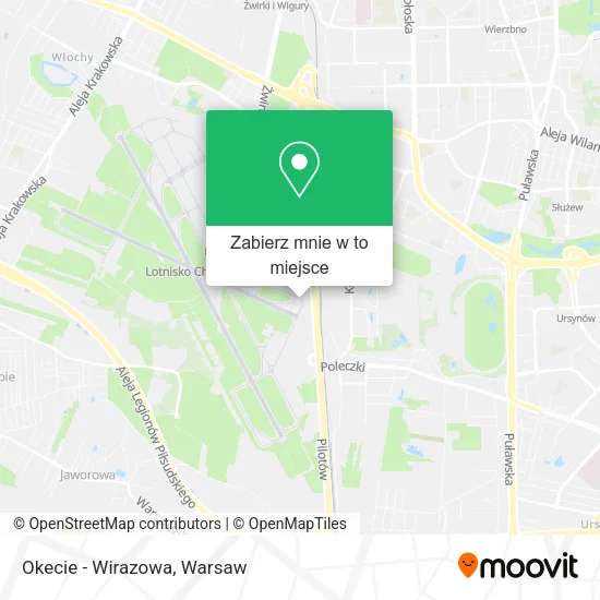 Mapa Okecie - Wirazowa