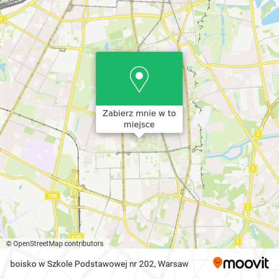 Mapa boisko w Szkole Podstawowej nr 202