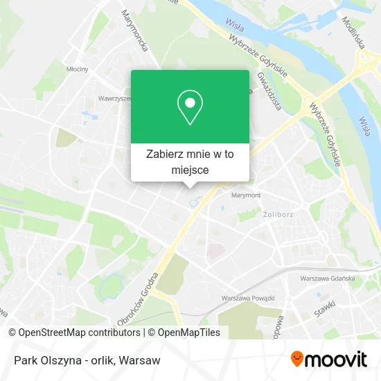Mapa Park Olszyna - orlik
