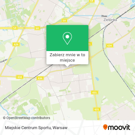 Mapa Miejskie Centrum Sportu