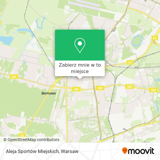 Mapa Aleja Sportów Miejskich