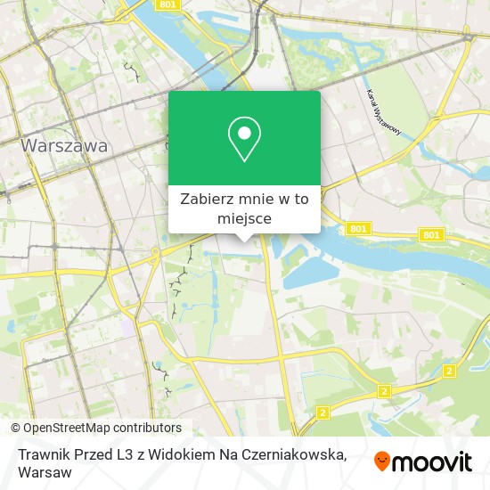 Mapa Trawnik Przed L3 z Widokiem Na Czerniakowska