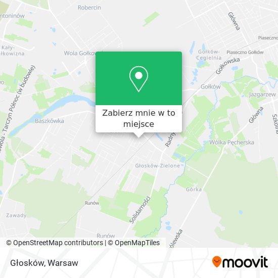 Mapa Głosków