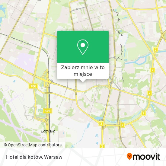 Mapa Hotel dla kotów