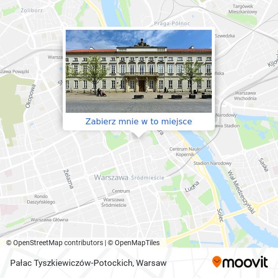 Mapa Pałac Tyszkiewiczów-Potockich