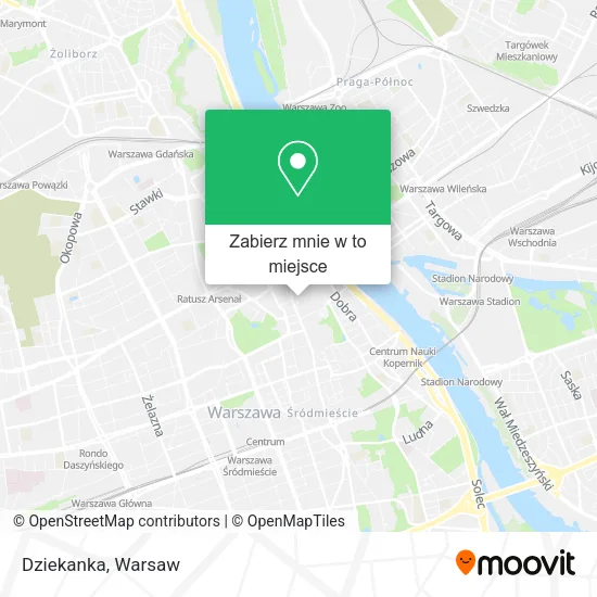 Mapa Dziekanka