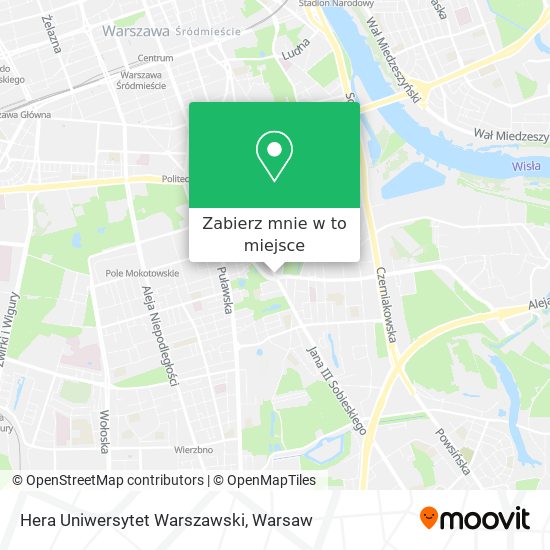 Mapa Hera Uniwersytet Warszawski