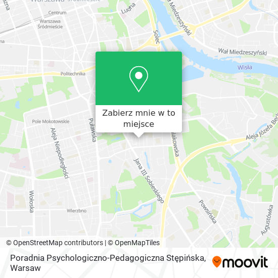 Mapa Poradnia Psychologiczno-Pedagogiczna Stępińska